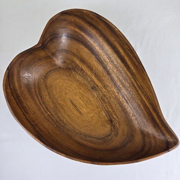 Vintage Monkey Pod Wood Salad Bowl Set - 1 Large Serving Bowl 8 Individual Bowls - Picture 10 of 14